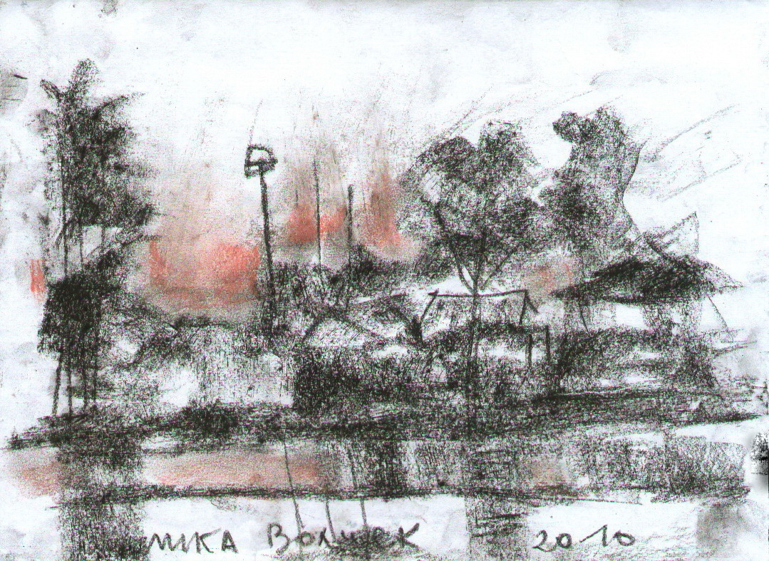 Закат над станицей