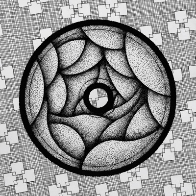 Allergy Черно-белая графика с объемным узором