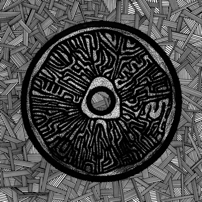 Aversion Черно-белый узор в образе виниловой пластинки